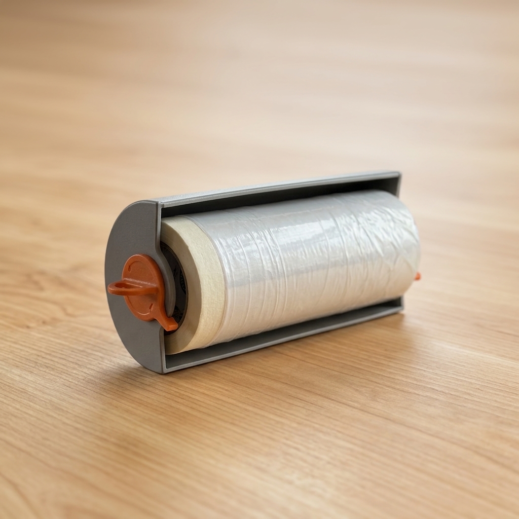 RD80500 Capa plástica Electroestática encintada con aplicador / 110 cm x 30 m - Imagen 1